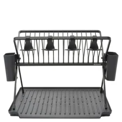 SinkSide sammenleggbart oppvaskstativ 33x42x51 cm svart