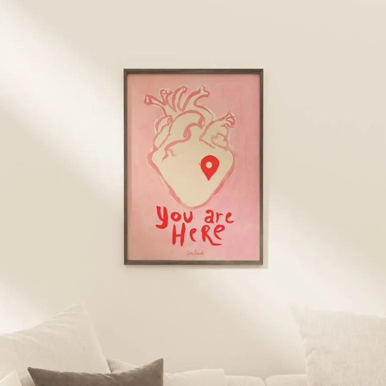 Sissan Richardt poster 30x40 cm you are here