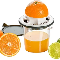 Sitruspresse m/beholder 400 ml hvit/grå/klar