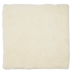Sitteunderlag new zealand kort ull 40x40 cm white