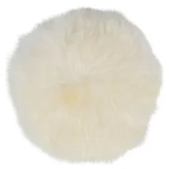 Sitteunderlag new zealand saueskinn lang ull 34 cm ivory