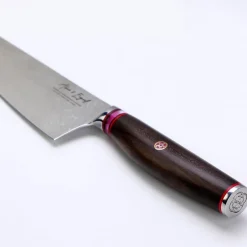 Skarp kokkekkniv 20 cm stål/tre