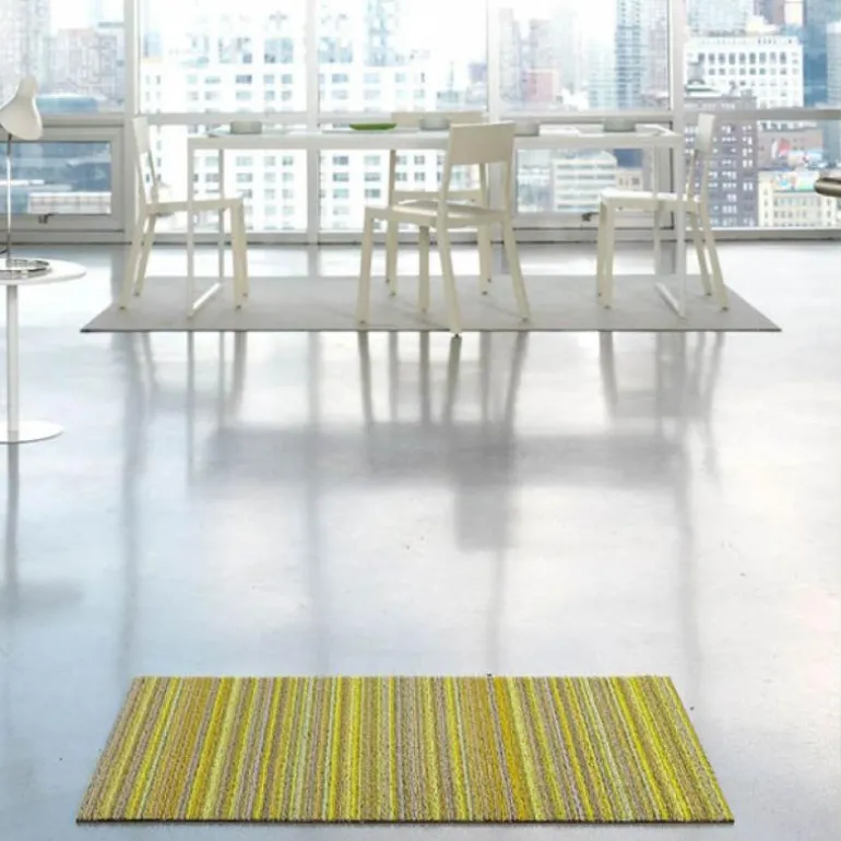 Skinny Stripe dørmatte 61x91 cm citron