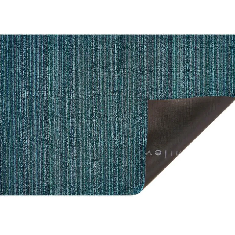 Skinny Stripe dørmatte 61x91 cm turquoise