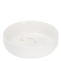 Ski skål 21cm hvit/brun