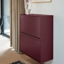 Skoboks 70x30x40 cm Maroon Red