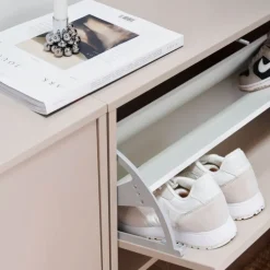 Skoboks 70x30x40 cm Silver Cloud Grey