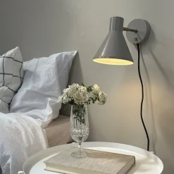 Sleep vegglampe 17 cm beige