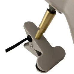 Sleep vegglampe med klemme 16 cm beige