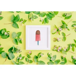 Små kunstkort kræsj pink