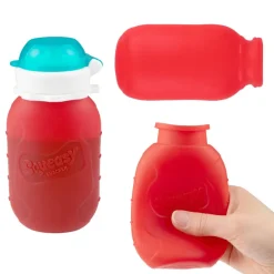 Snacker drikkeflaske/klemmepose 177 ml red