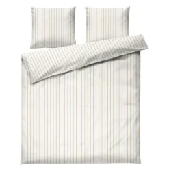 Soft sengesett 220x220 cm offwhite/karamell