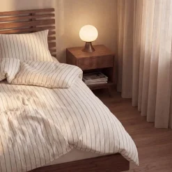 Soft sengesett 140x200 cm offwhite/karamell