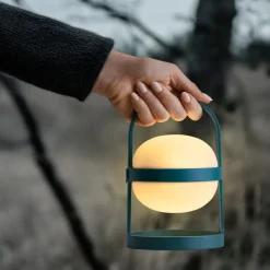 Soft Spot Solar solcellelampe circular 18,5 cm forest green