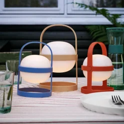 Soft Spot Solar solcellelampe circular 18,5 cm sky blue