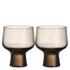 Solare glass på fot 29 cl 2 stk lin