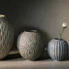 Solum vase 24 cm ash