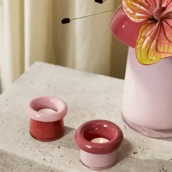 Soma vase 22,5 cm rose/terracotta