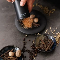Spice Mill krydderkvern 12 cm svart/svart