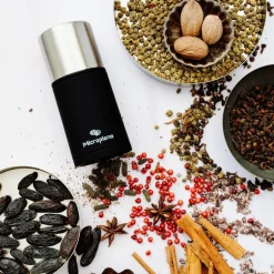 Spice Mill krydderkvern 12 cm svart/stål