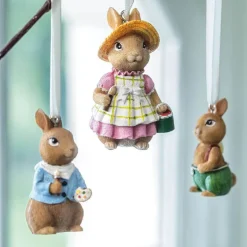 Spring Fantasy ornament kanin 3 stk multi