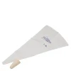 Sprøytepose m/ stjernetylle plast L 40 cm hvit