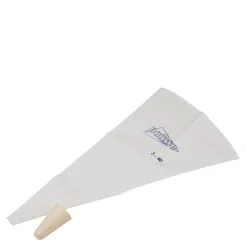 Sprøytepose m/ stjernetylle plast L 40 cm hvit