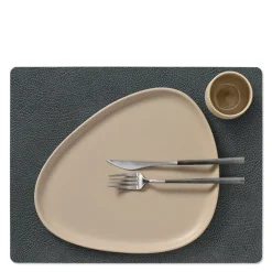 Square Hippo spisebrikke  L 35x45 cm svart-antrasitt