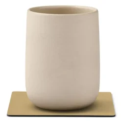 Square Nupo glassbrikke 10x10 cm khaki