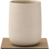 Square Nupo glassbrikke 10x10 cm nougat