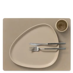 Square Nupo spisebrikke L 35x45 cm clay brown