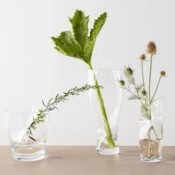 Squeeze vase 34 cm klar