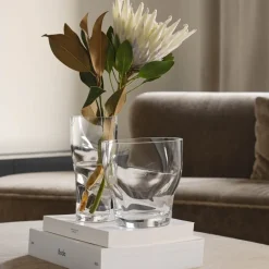 Squeeze vase 23 cm klar
