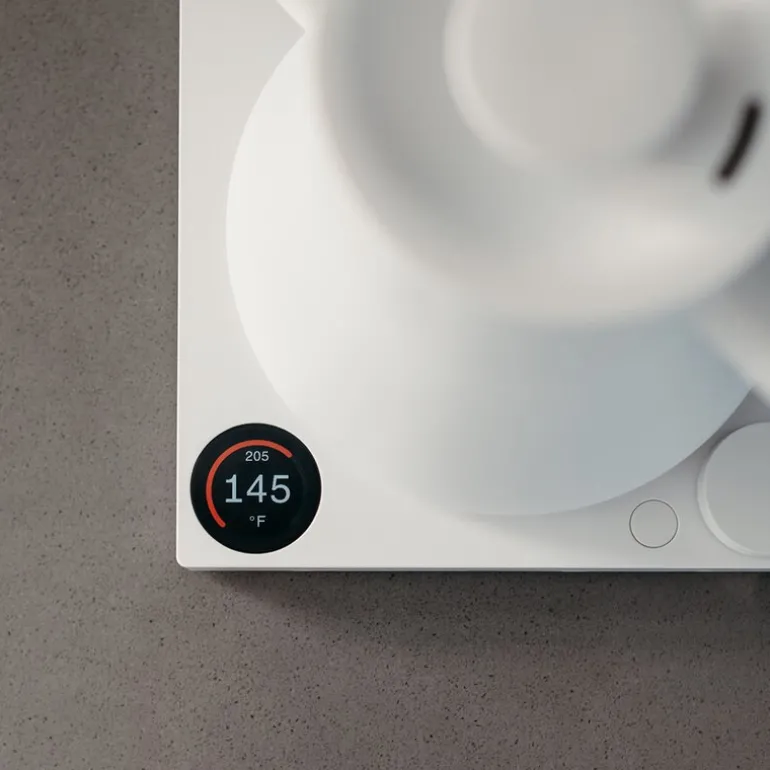 Stagg EKG Pro vannkoker med termostat 0,9L matt hvit