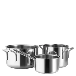 Stainless Steel grytesett 3 deler