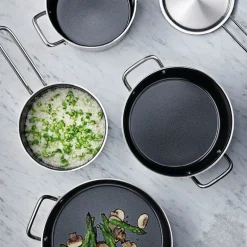 Stainless Steel grytesett 3 deler keramisk Slip-Let® belegg