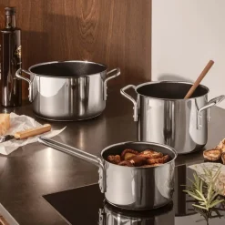 Stainless Steel grytesett 3 deler keramisk Slip-Let® belegg