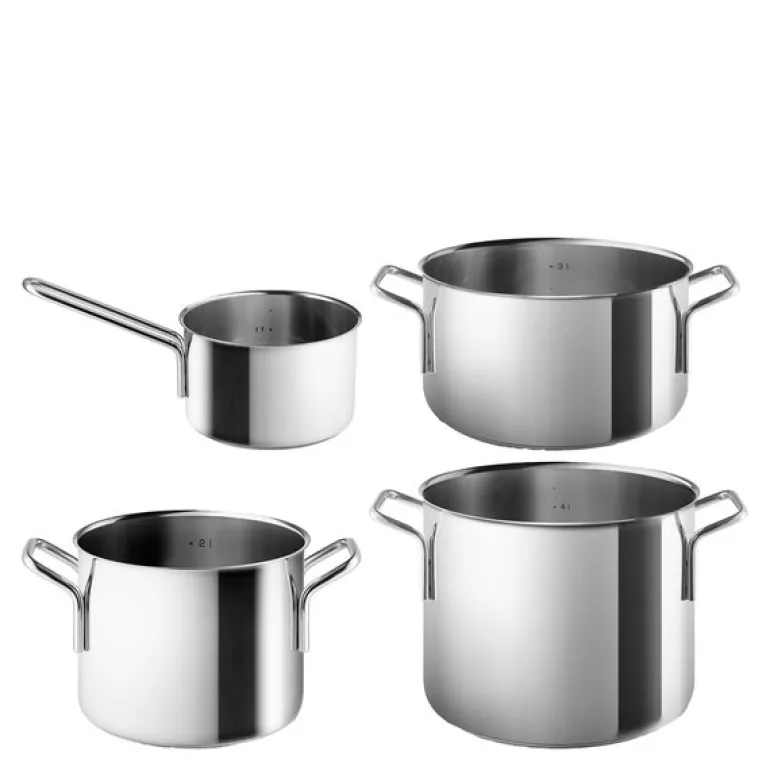 Stainless Steel grytesett 4 deler