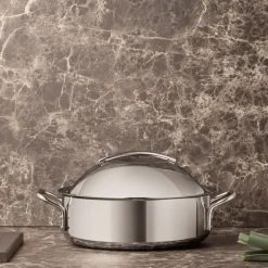 Stainless Steel sautégryte 3,5L keramisk Slip-Let® belegg