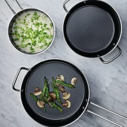 Stainless Steel sautépanne 24 cm keramisk Slip-Let® belegg