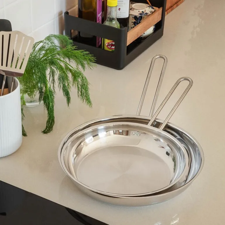 Stainless Steel stekepanne 24 cm