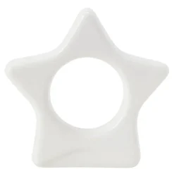 Star serviettring 8x8 cm hvit