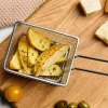 Steel Essentials pommes frites kurv 18x10 cm blank stål