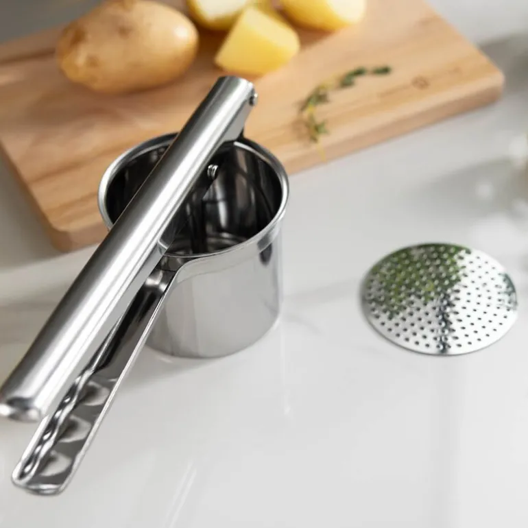 Steel Essentials potetpresse 24,5 cm stål