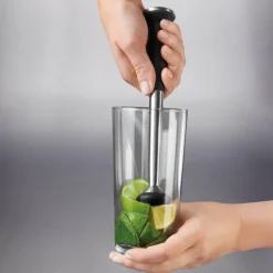 Steel muddler/mojito stamper svart