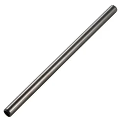 Steelpipe sugerør 15 cm gun metal