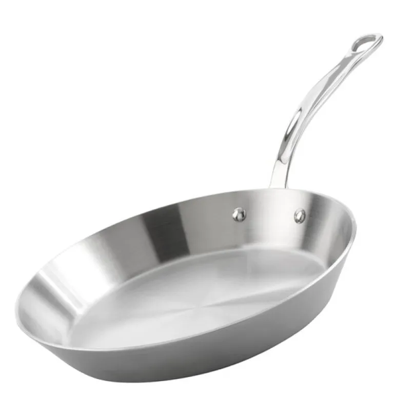 Stekepanne 30 cm rustfritt stål