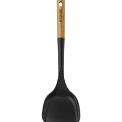 Steke-wokspade i silikon 9,2x31 cm akasietree/svart
