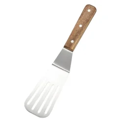 Steph stekespade slisset 28 cm stål/gummitre