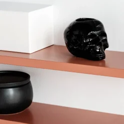 Still Life skull lyslykt 8,5 cm svart